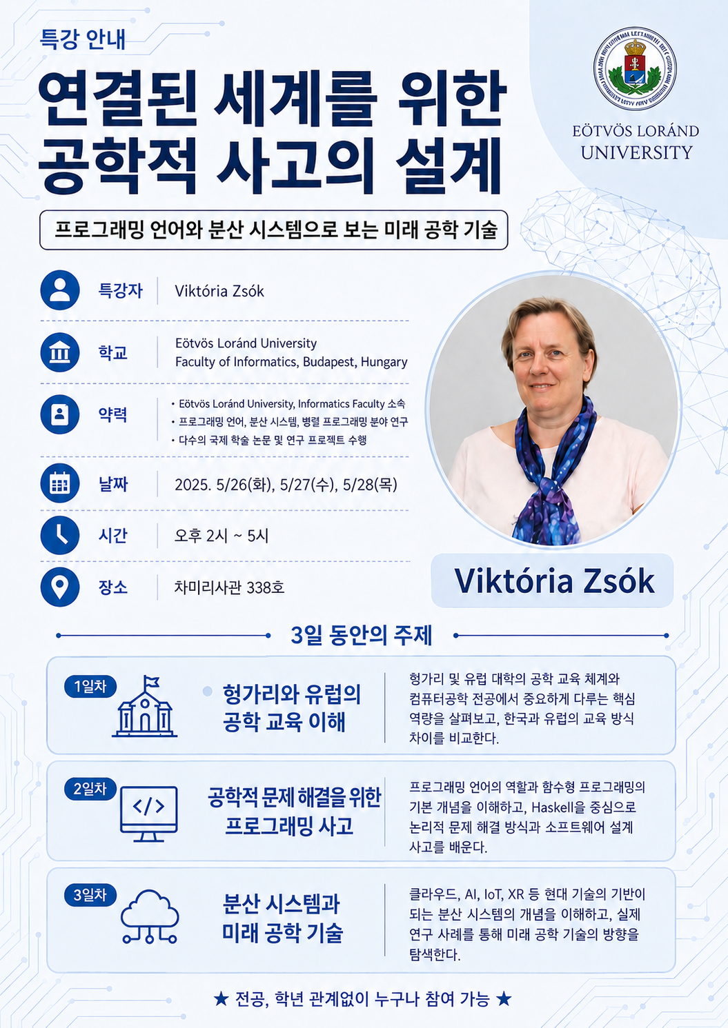 덕성여대, Eötvös Loránd University, Viktória Zsók 초청 특강 개최